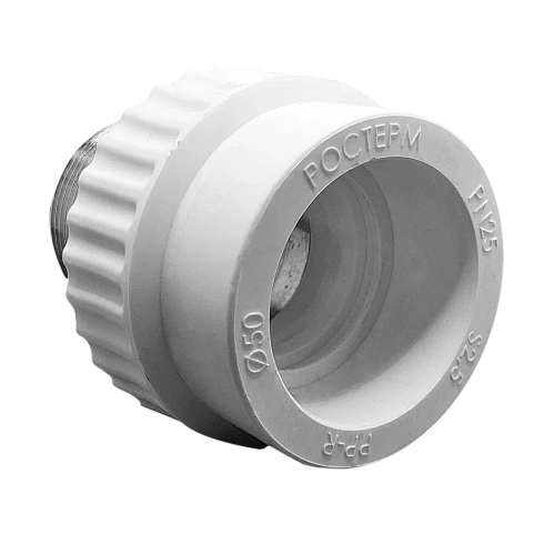 Муфта комбинированная, под ключ НР  40-1 1/4" (белый) РОСТерм